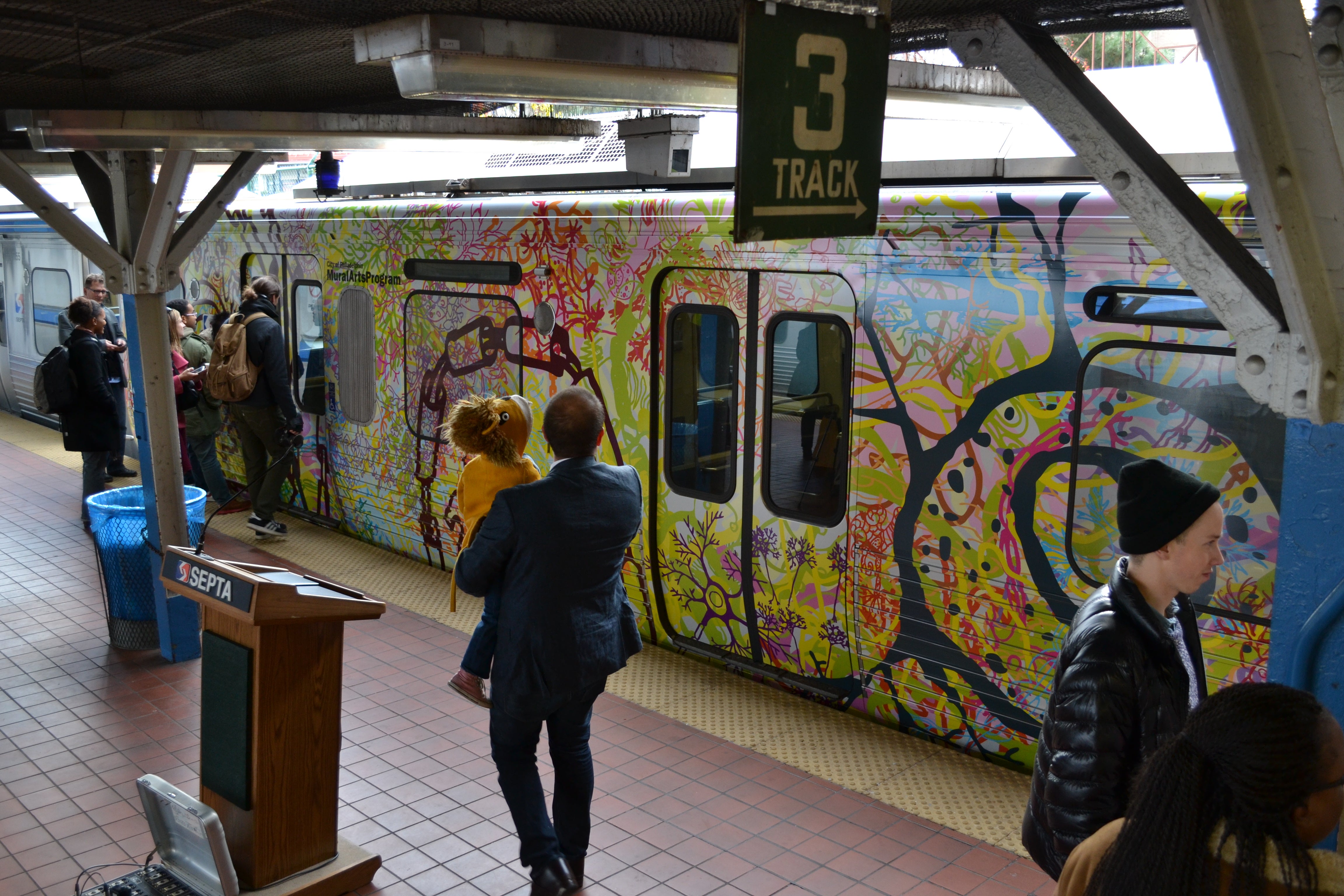 The SEPTA and Mural Arts collaboration explores the unknowns of neuroscience