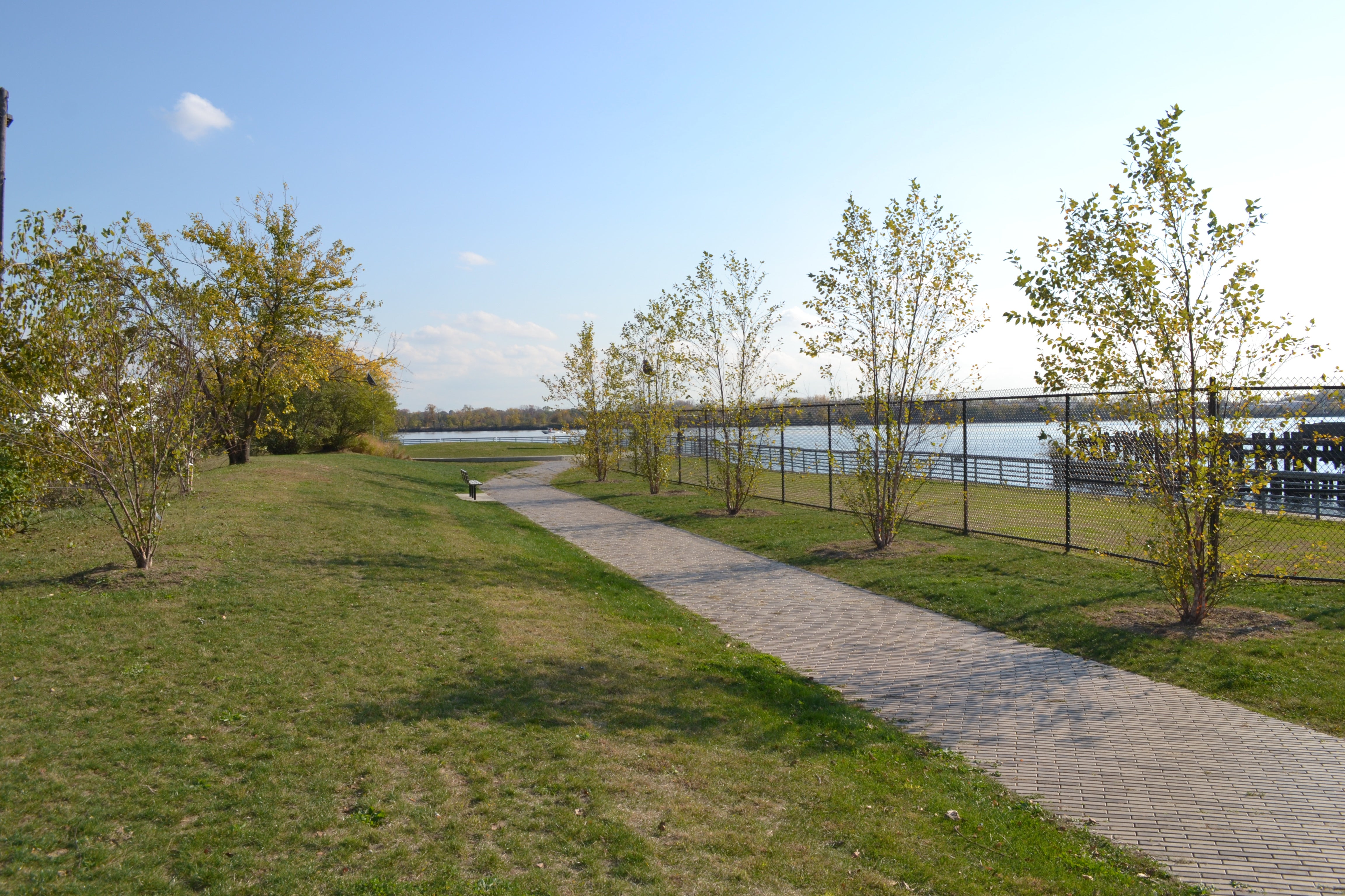 The trail provides direct access to Pulaski Park