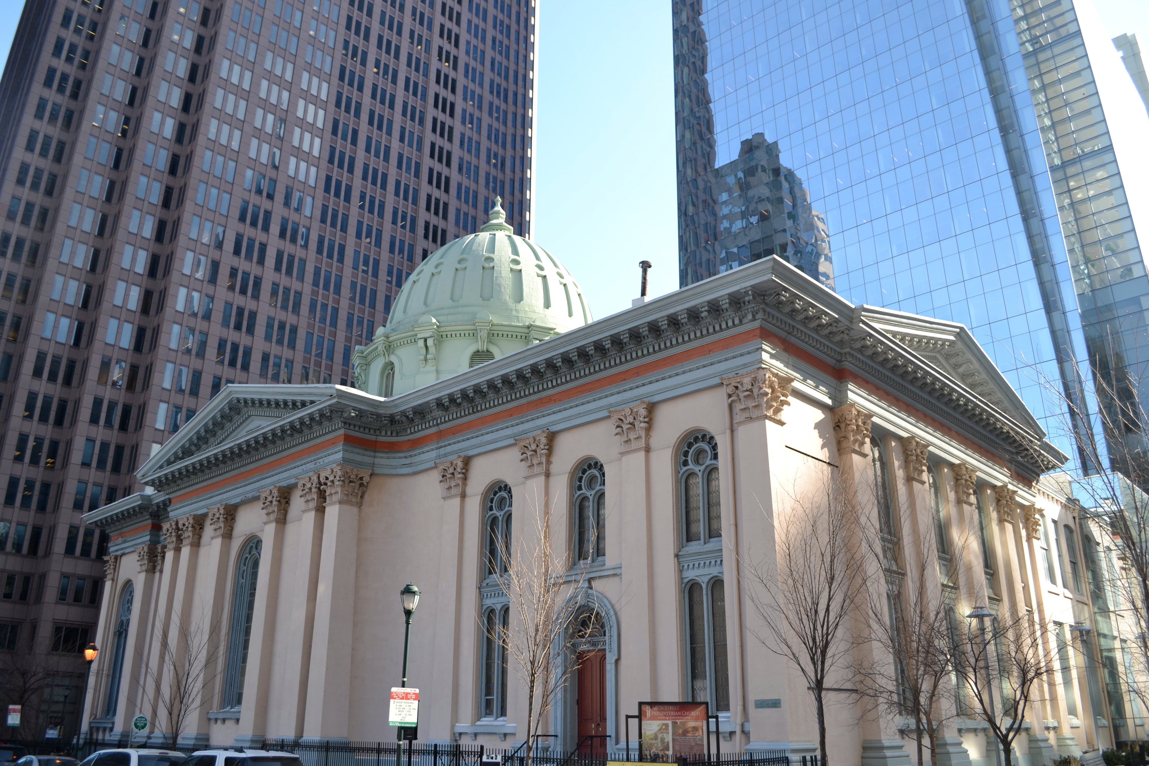 The tunnel will travel near, but not actually touch, the Arch Street Presbyterian Church