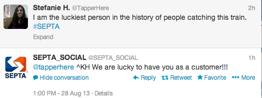 Tweets with SEPTA