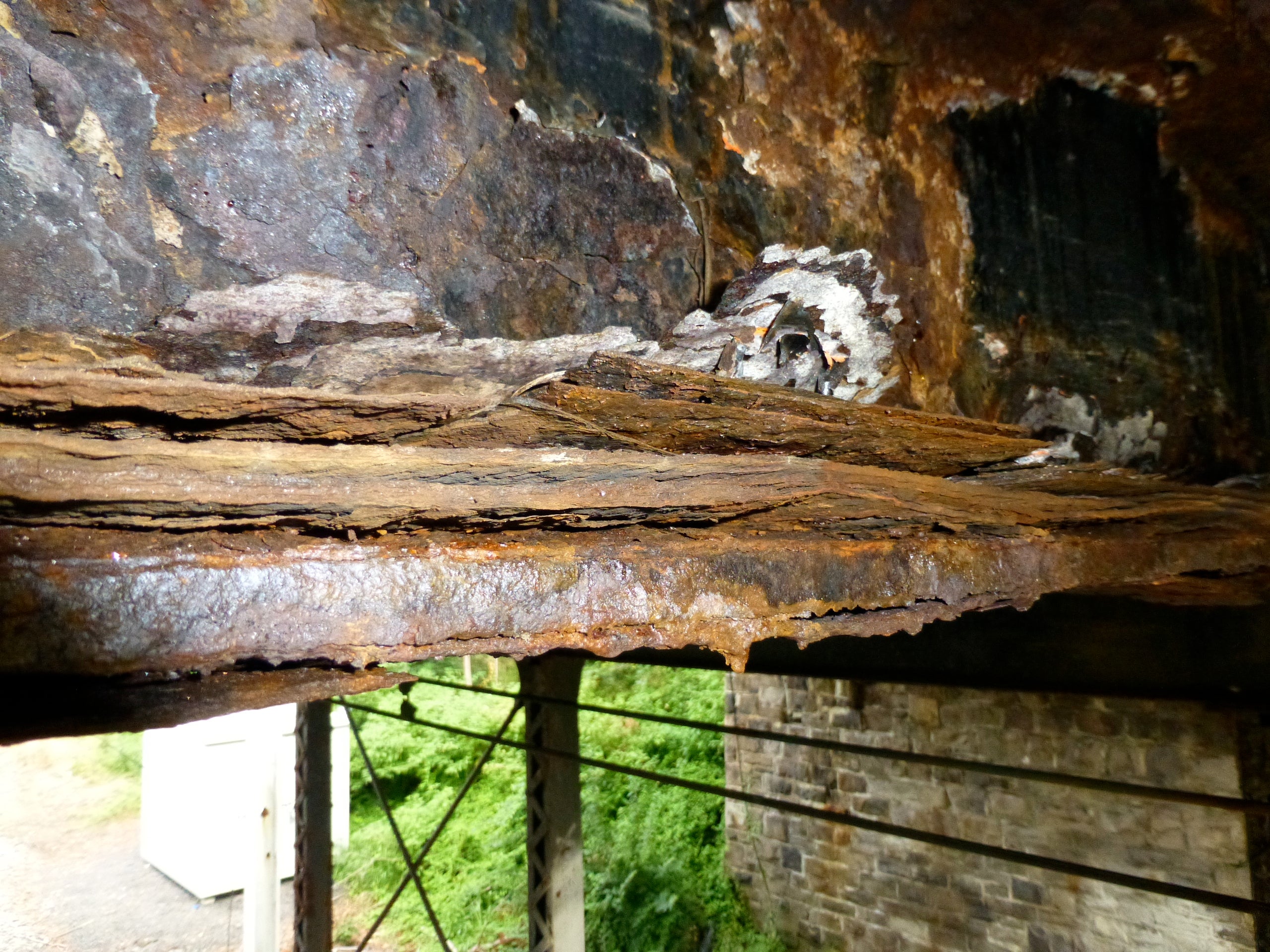 Willow Grove Ave Bridge corrosion, photo courtesy of the Streets Dept.
