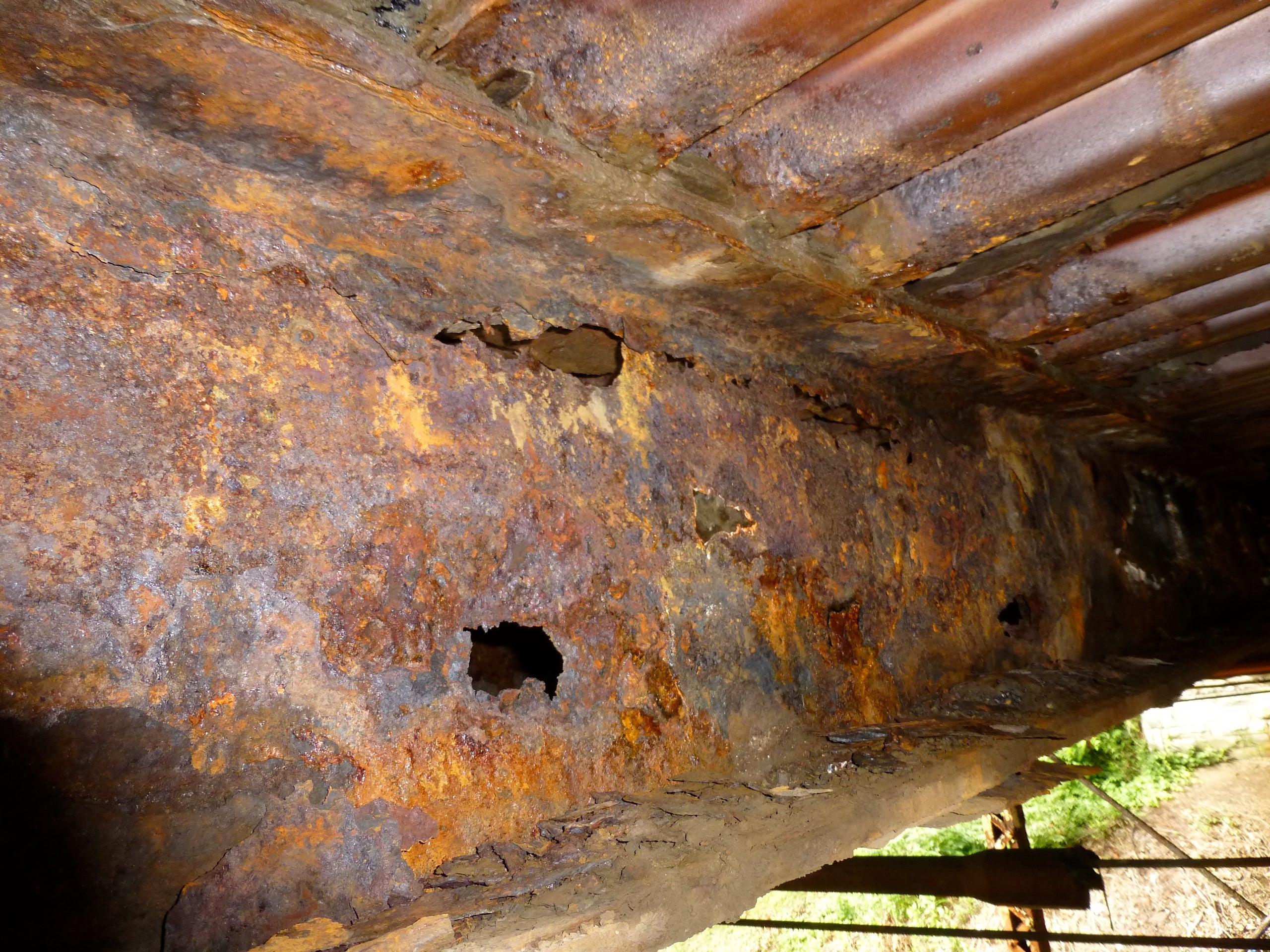 Willow Grove Ave Bridge corrosion, photo courtesy of the Streets Dept.