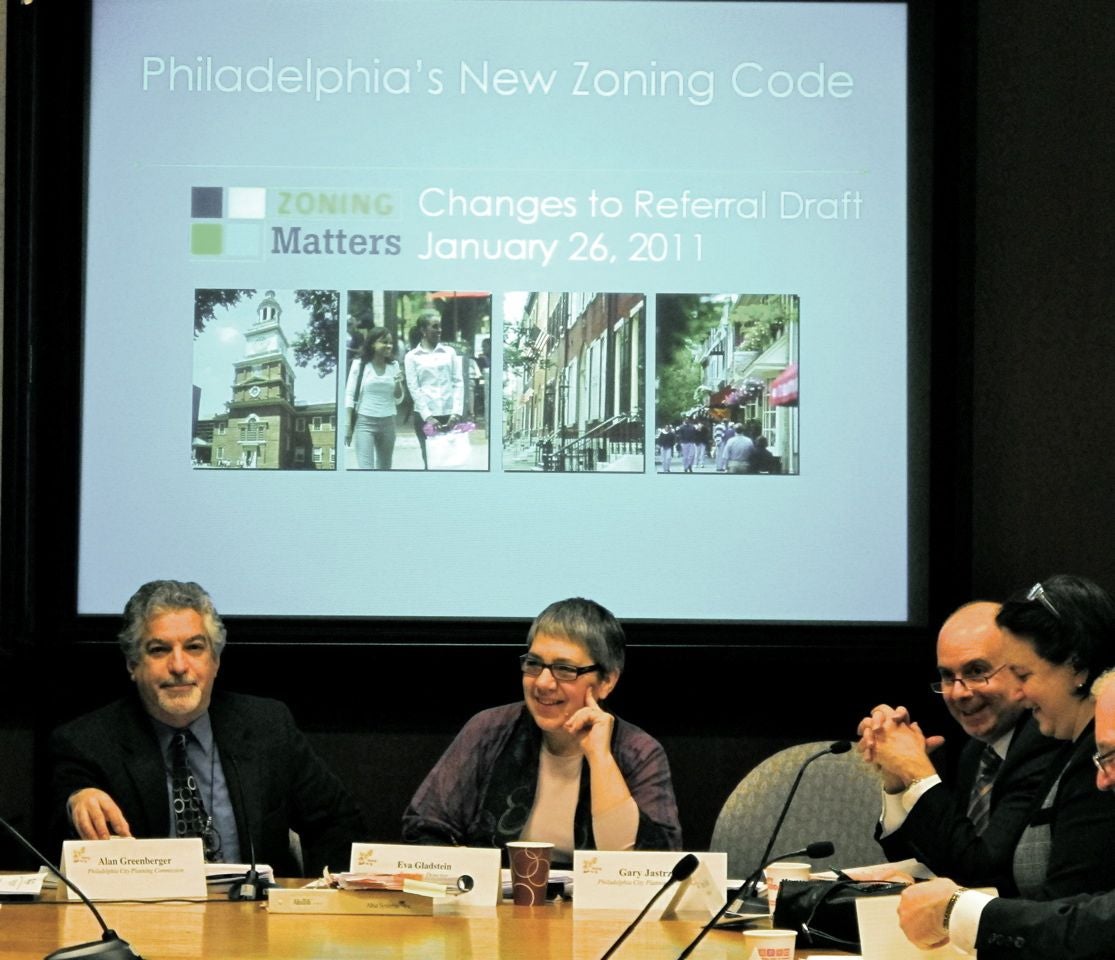 From left: Alan Greenberger, Eva Gladstein and Peter Kelsen