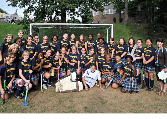 Washington's field hockey team. Photo by Jason Achuff. Washington's field hockey team. Photo by Jason Achuff.