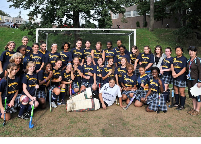 Washington's field hockey team. Photo by Jason Achuff.