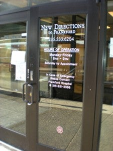 New Directions in Frankford, one of the neighborhood's many addiction recovery facilities.