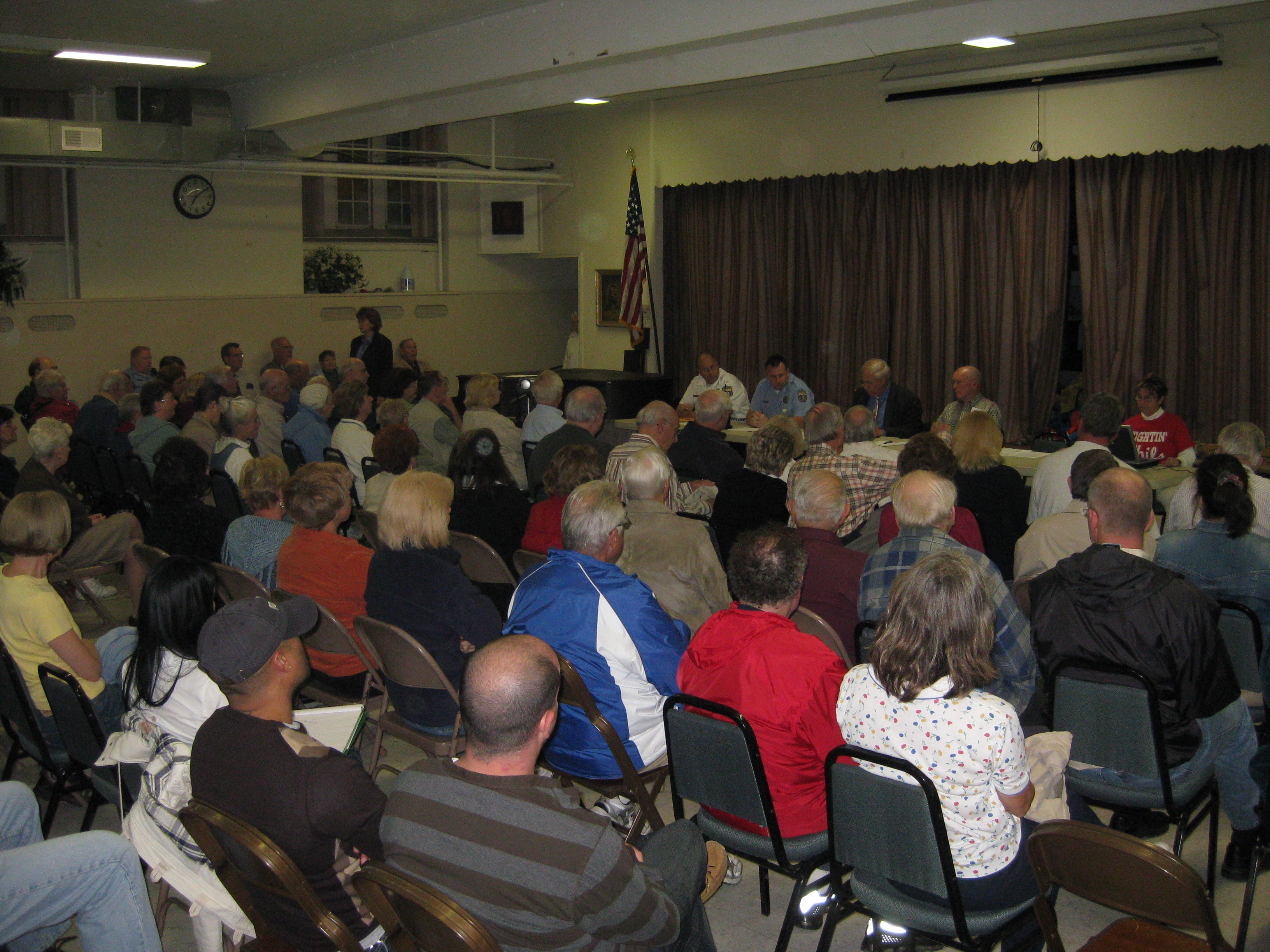 Residents from all over the Northeast attended the Burholme community meeting to learn about the Northeast's history. Photo by Christopher Wink.