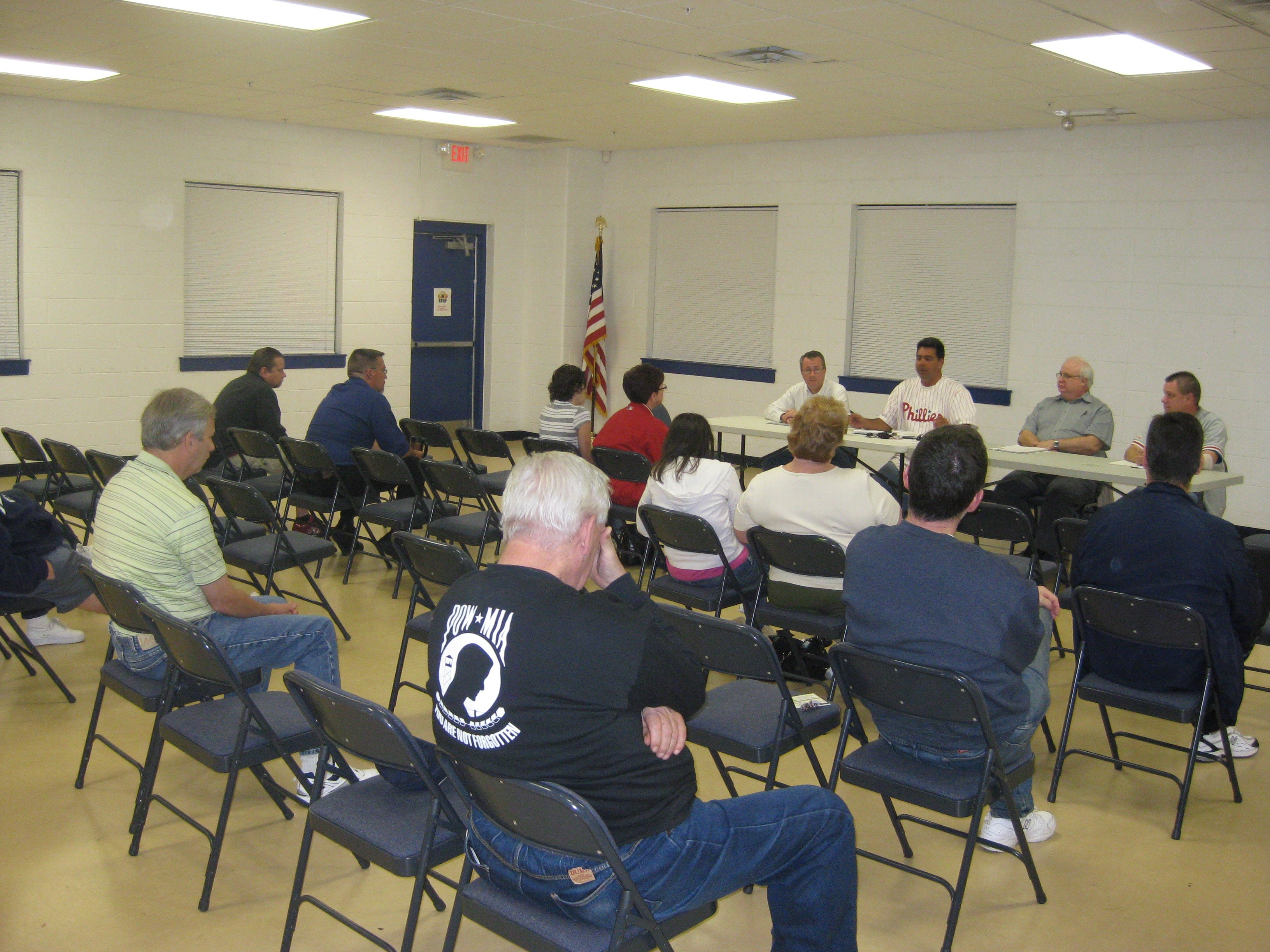 Pride for Mayfair and the Philles was in abundance at last night's Mayfair Town Watch meeting.