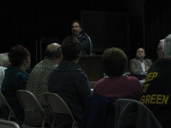 Upper Holmesburg Civic Association Zoning Officer Paul DeFinis leads the zoning discussion at the March meeting. Upper Holmesburg Civic Association Zoning Officer Paul DeFinis leads the zoning discussion at the March meeting.