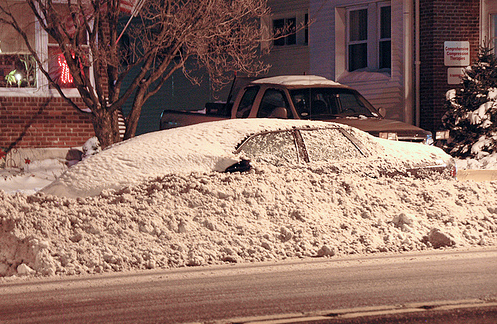 The city is in for more snow, in addition to the 20+ inches seen here in the December 2009 storm. Photo by Bill Achuff.