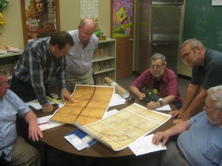 NEPHN members review Civil War-era maps of our region.