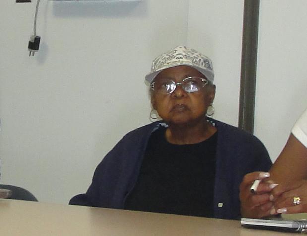 Thelma Young at the September 2010 Frankford Civic Association meeting, of which she was a member for at least 15 years, according to the board's president. Click to enlarge.