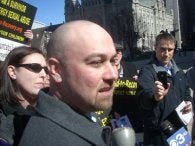 Phillip Gaughan says he was abused by a priest in the '90s. Photo by CBS3.