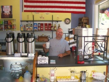 Steve David, owner of LIttle Beans Corner Cafe in Fox Chase