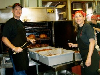 Jim and Brooke Higgins of Sweet Lucy's Smokehouse