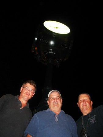 Mike Bobby, John Duffy and Steve Phillips keep watch on Fox Chase