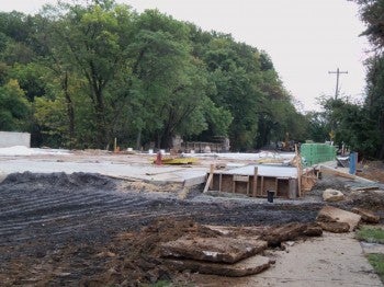 Seen here Sept. 28, the Holme Avenue Bridge is expected to reopen by the end of October.