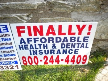 One of the many bandit signs found regularly in Fox Chase. One of the many bandit signs found regularly in Fox Chase.
